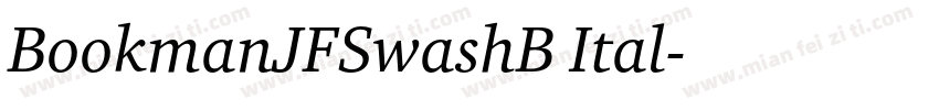 BookmanJFSwashB Ital字体转换